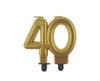 Candle 40 Gold Metallic 8cm | PF-SCZ40