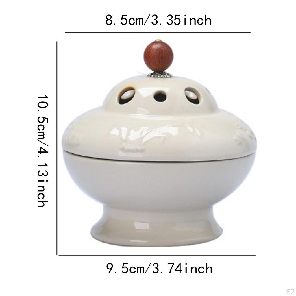 Cones Burner Bowl Contemplation Ornament Cone Porcelain Incense Coil Holder