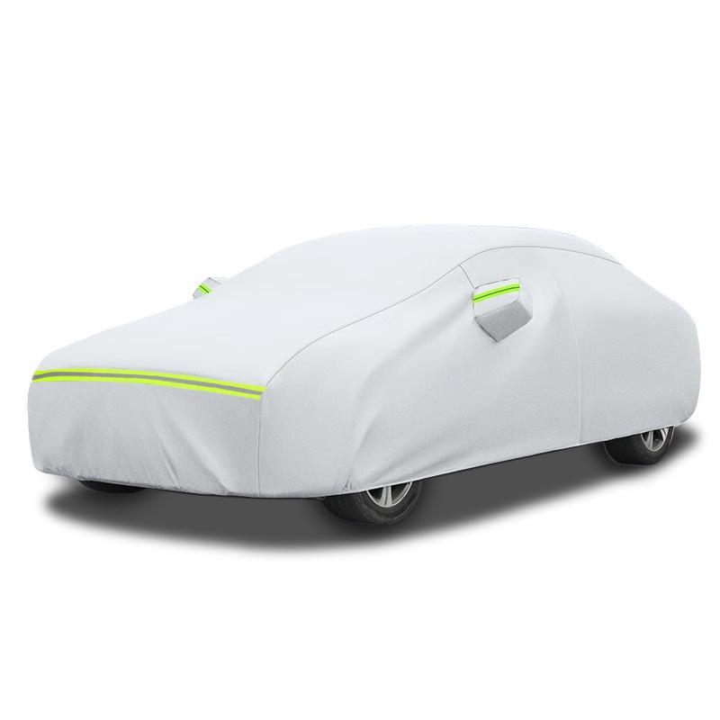 In-Stock Oxford Car Cover with Fleece Sunshade - Thickened, Full Protection, and Rainproof