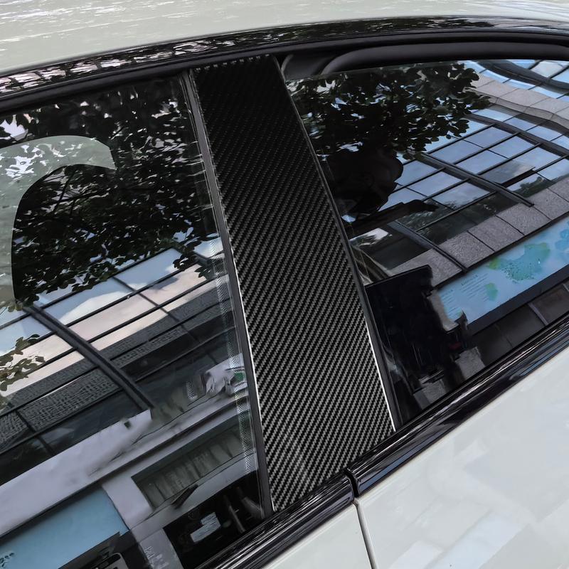 Carbon Fiber Car Accessories B-pillar Panel Modified Exterior Trim Cover Sticker For BMW 4 Series 4 Door G22 G23 G26 -2025