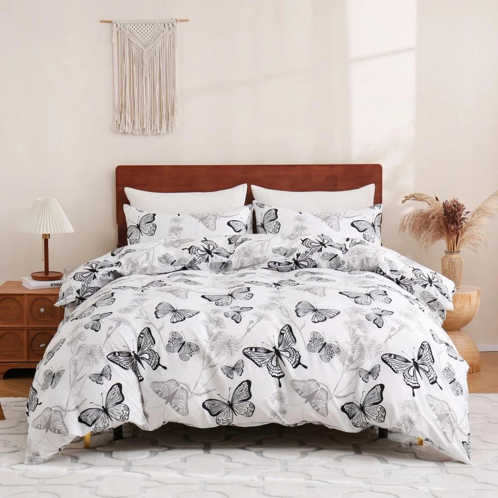 Gold Black Leopard Print Duvet Cover Twin Queen King African Safari Animal Cheetah Bedding Set Reversible Geometric Quilt Cover