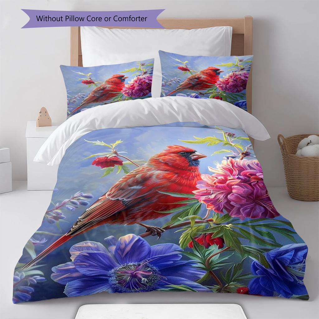 Cartoon Pattern Bedding Quilt Set Quilt Cover Pillowcase Home Decoration Birthday Gift (1 * duvet cover + 2 * pillowcase, without core)