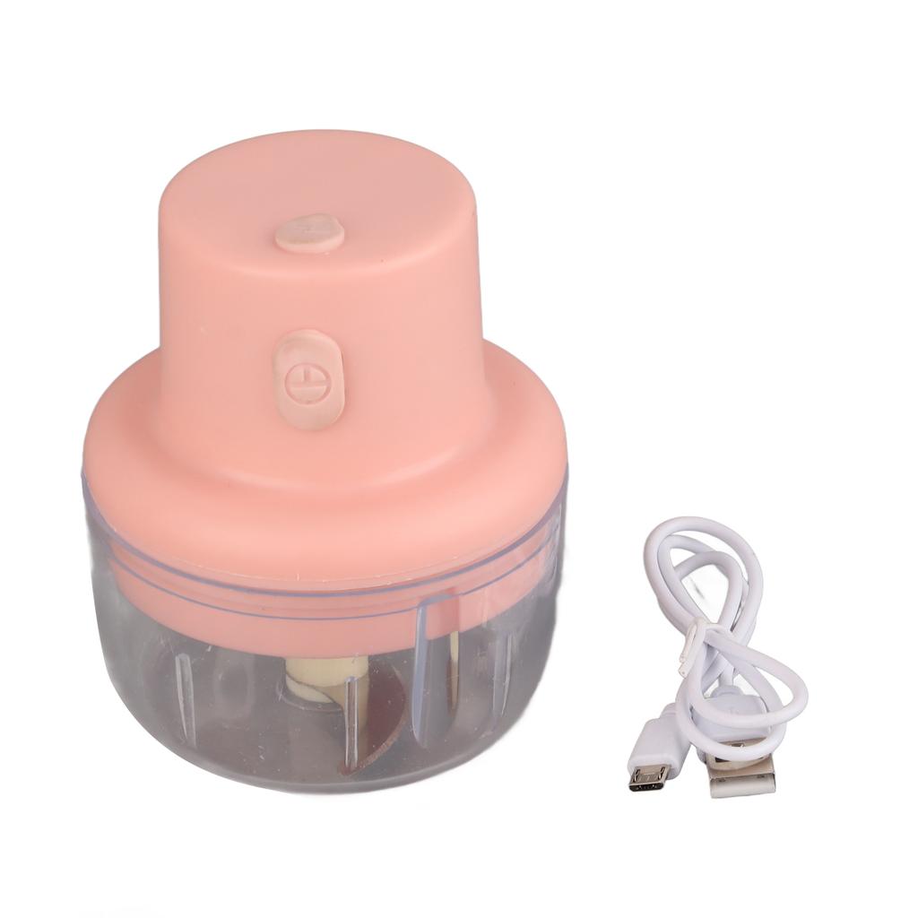 Wireless Rechargeable Garlic Chopper USB Powered Portable Electric Mini Garlic Crusher for Kitchen