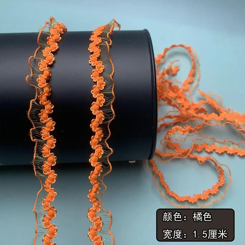 20meters/lot Elastic Colored Lace Organza Ribbon DIY Clothing Curtains Handmade Crafts Accessories Festival Gift Packaging