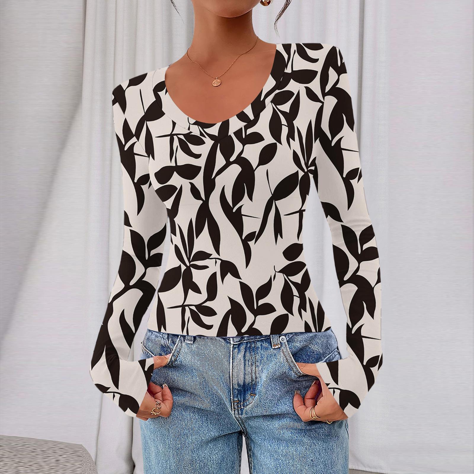 

Женский повседневный модный топ с глубоким V-образным вырезом, облегающий, укороченный, с ретро-принтом для прогулок XXL бежевый