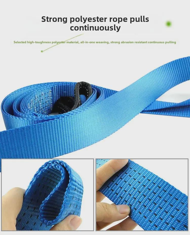 მანათობელი 8 ტონიანი თოკი - 5 მ მძიმე უგზოობის გამწევი თოკი