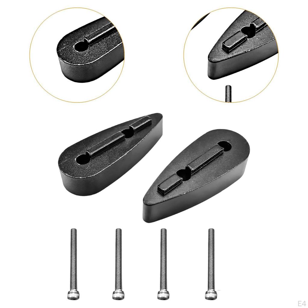 2 Pieces Bike Handlebar Riser Adjustable Angle Wedge Set Triathlon Spacers