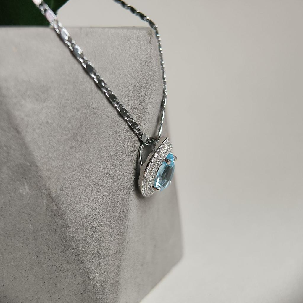 Серебряная подвеска с топазом 2.955ct (2179597)