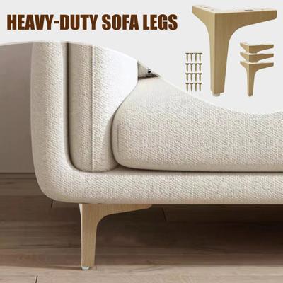 4Pcs Metal Furniture Legs 200kg Load-capacity Rust Resistant Easy To Install Triangle Furniture Feet DIY Replacement Parts