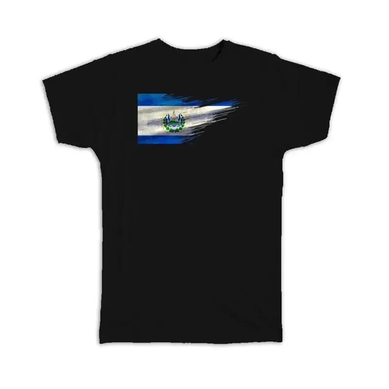 El Salvador Flag Modern Country Expat T Shirt