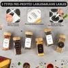 Bamboo Lid 120ml Glass Spice Jar - Square Seasoning Container