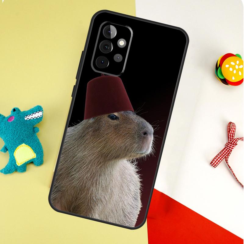 Capybara  liebes Tier Für Samsung Galaxy A54 A34 A14 A55 A35 A15 A53 A33 A13 A05 A06 A16 A22 A32 A52 Handyhülle