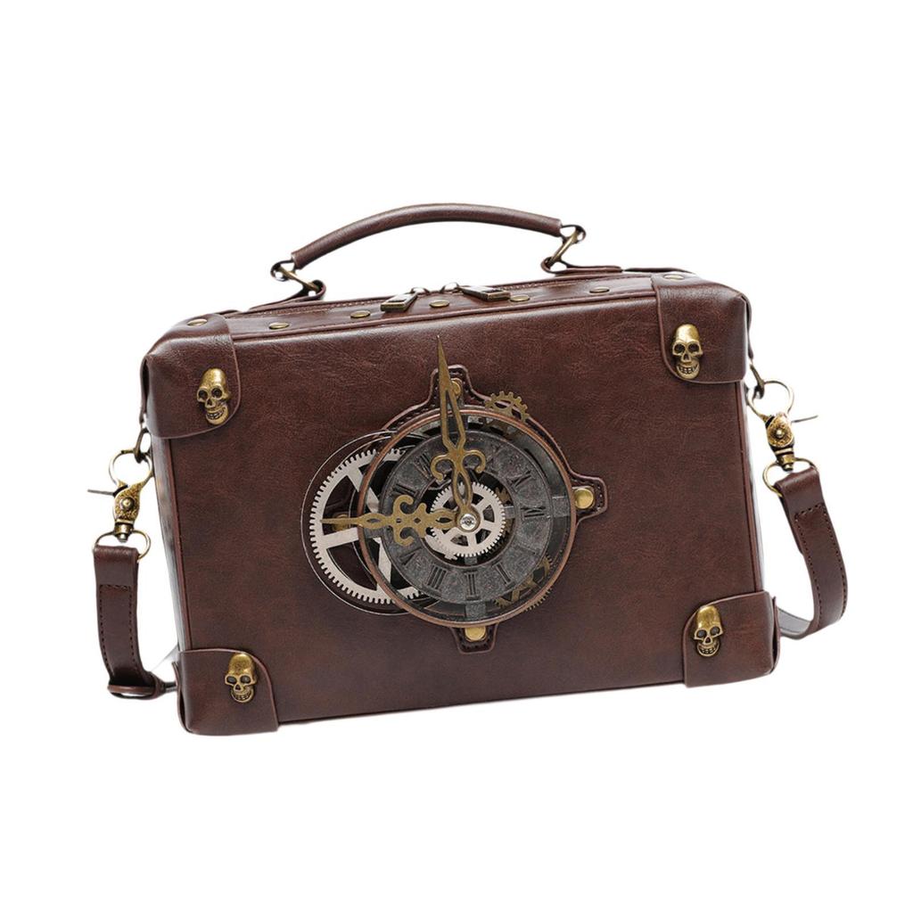 Steampunk Bag with Detachable Adjustable Strap, Portable Shoulder