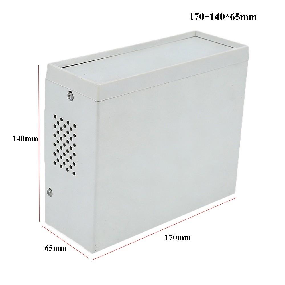 High Quality 170*140*65mm Enclosure Project Case Plastic&Iron Grey DIY Junction Box Electronics Enclosure Box