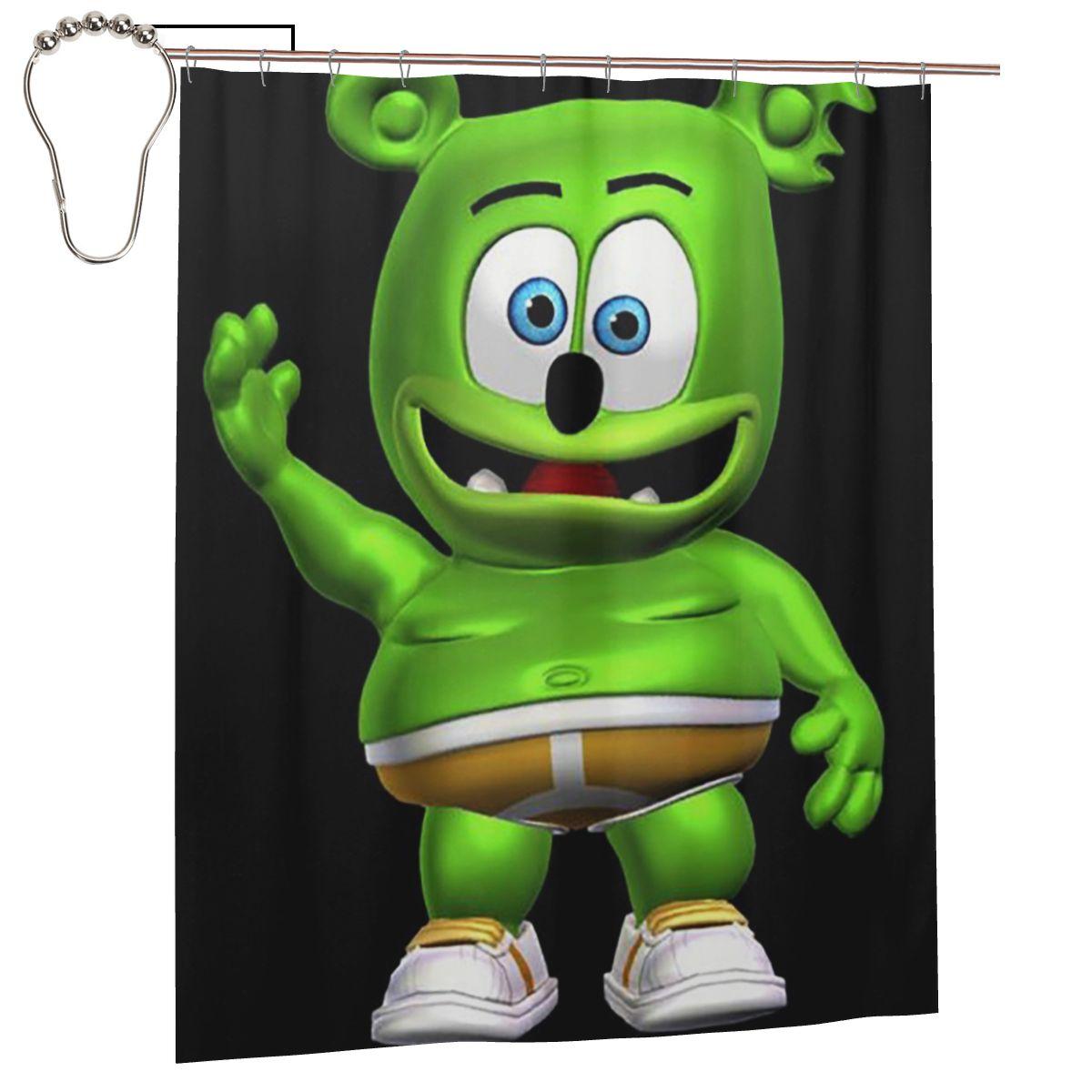 

Gummibar (The Gummy Bear) Shower Curtain Bathroom Polyester Waterproof Bath Curtains With Hooks W60H190(CM)-1 Pcs