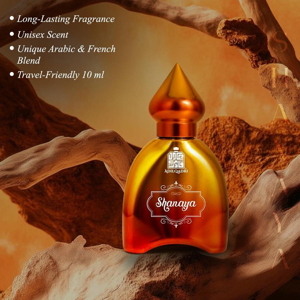 Adilqadri Shanaya Attar for Men & Women | Newly Launched Arabic & French Blend | Long-Lasting Non-Alcoholic Roll-On Perfume