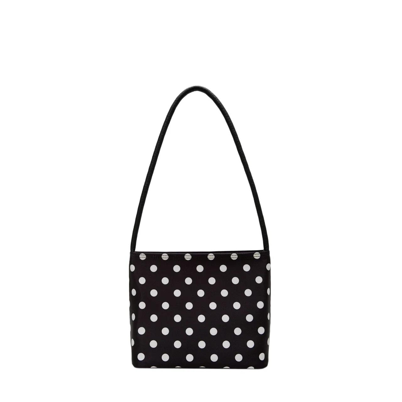 

Dot Color Contrast Fashion Nylon Shoulder Bag Zipper Simple Square Hand Bags 2024 Hot Sale Bags for Women Bolsas Femininas