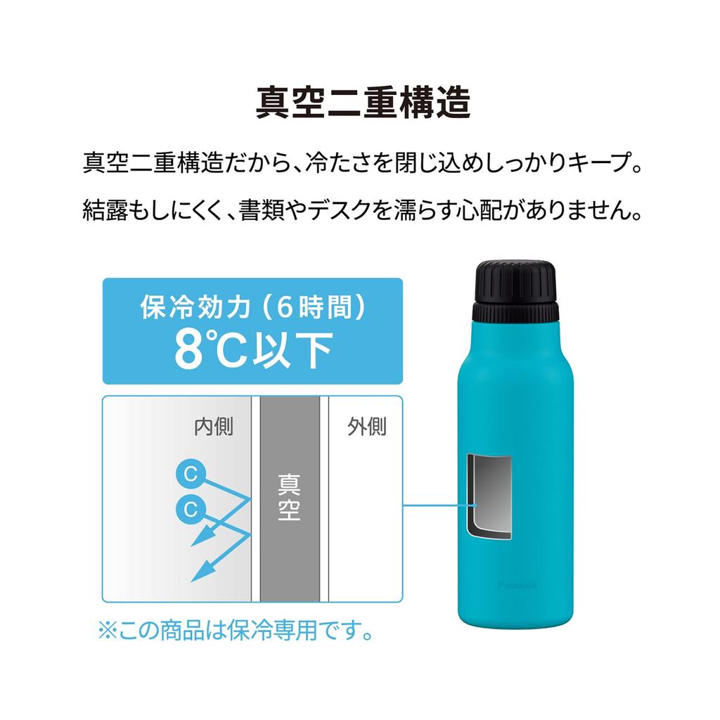 Peacock Thermos Industry Peacock Water Compatible with Carbonated Cold Vacuum Insulation Direct Compatible with Sports Antibacterial Fully Direct Cyan