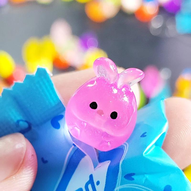 /5-60Pcs Glow In The Dark Mini Resin Animals & Mushroom Blind Bags Fairy Garden Decor Micro Landscape Birthday Gift Surprise
