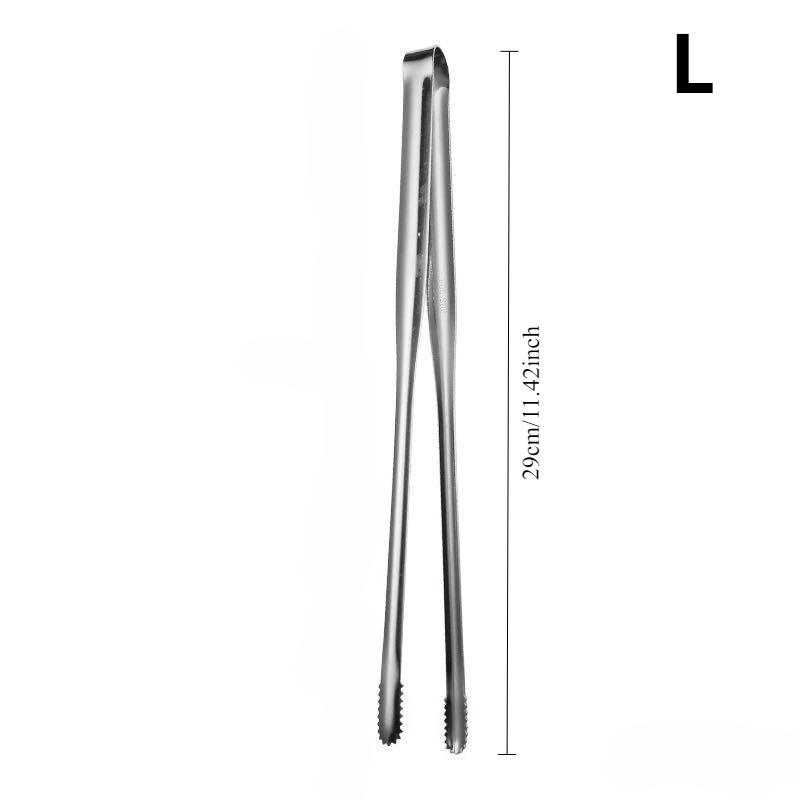 Grill Tongs Stainless Steel Steak Clip Pancake Barbecue Spatula Clip BBQ Tong Frying Fish Spatula Clip Bread Household Non-Slip