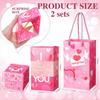 Valentijnsdag verrassing springdoos verjaardag creatieve geschenkdoos stuiterende rode envelop geschenkdoos