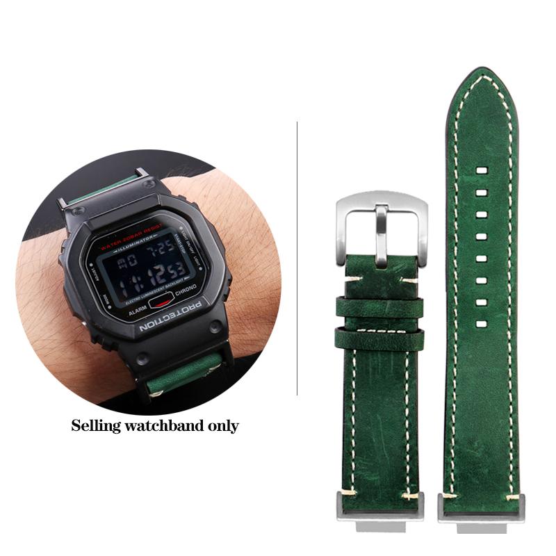 DW-5600 Vintage Rindsleder Uhrenarmband Für G-SHOCK Casio DW5600 GW-B5600 GW-M5610 GA 110 120 GA2100 Armband Uhrenarmband