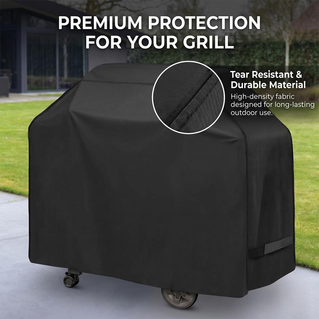 Durable Grill Guard with UV Protection, Velcro Design, Fits Most Grills Including Weber, Char-Broil, Nexgrill