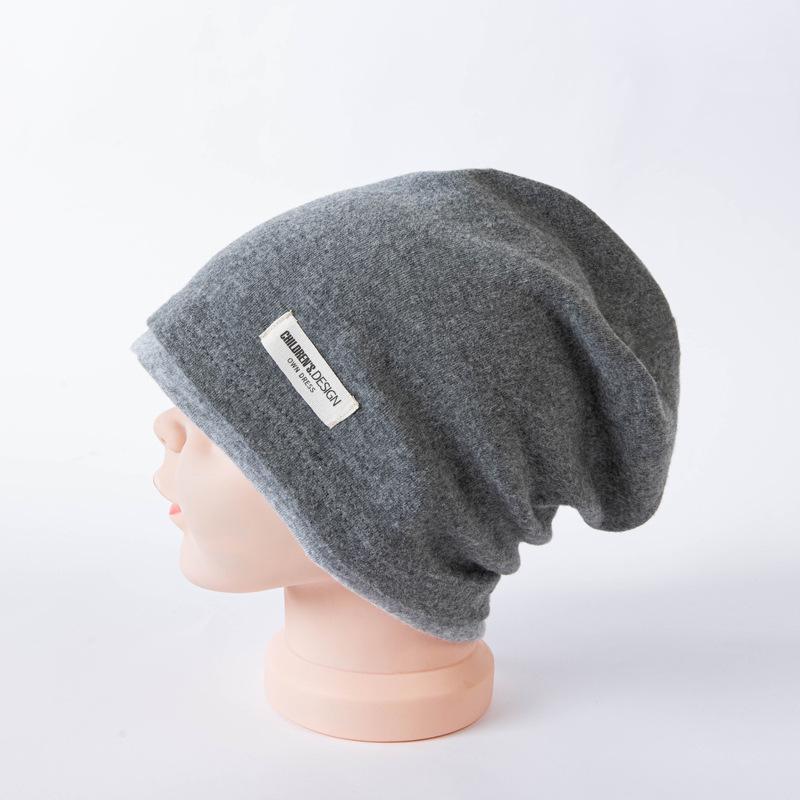 Dwuwarstwowa bawełniana luźna czapka dla dzieci - Ciepła wiatroszczelna czapka jesienno-zimowa dla dzieci w wieku 2-9 lat