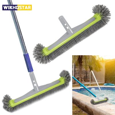 Swimming Pool Brush Durable Pool Floor Wall Cleaning Tool Pool Broom Algae Remover Scrubber Cleaning Brush Head Cleaner Tool