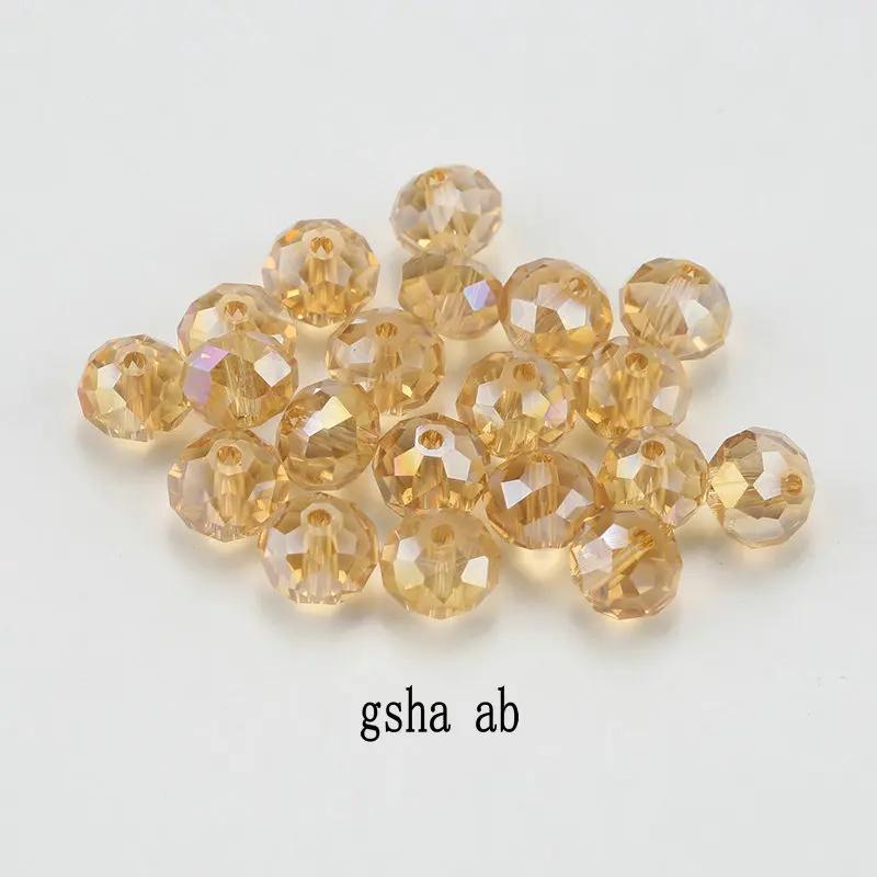 4mm glass beads plated Color faceted round crystal beads Jewelry beads for bracelet necklace Jewelry making DIY 150pcs