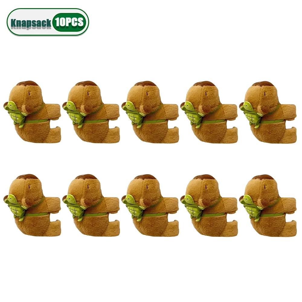 1-10PCS Rytanda Capybara Clap Circle Toys  Capybara Plush Hand Ring Fun Pop Circles Kids  Gift Slap Snap Wrap Wristband Bracelet