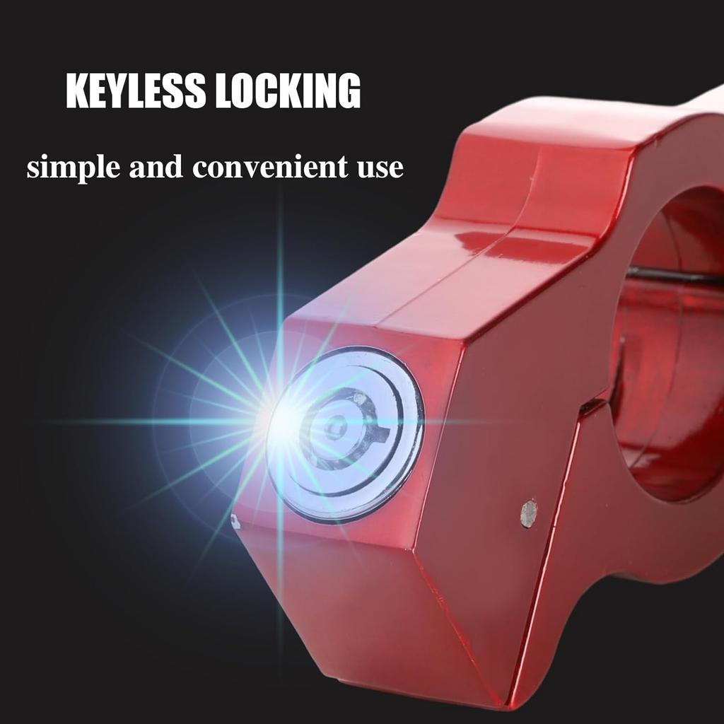 Blocare pentru ghidon de motocicletă Blocare de mâner pentru motocicletă rezistentă Accesorii de securitate antifurt pentru tubul de ghidon de 37 mm pentru mopede scutere Dirt Bike