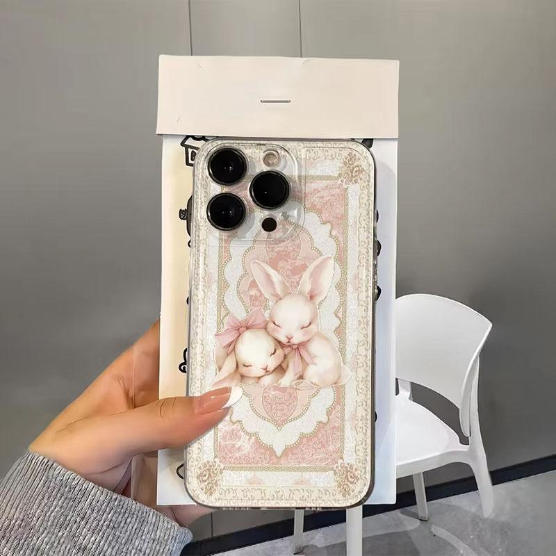 

LeCouple Rabbit Clear Silicone Phone Case For Samsung Galaxy S26 S24 S25 S23 Ultra S22 S21 S20 Plus FE A50 A71 A72 A73 Cover Galaxy A50