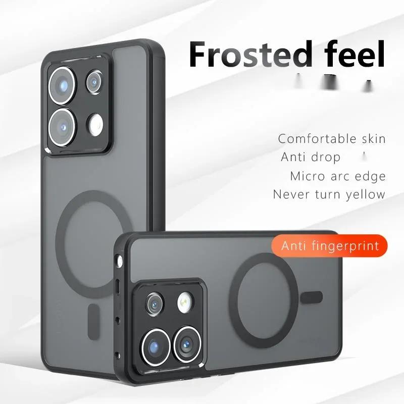 For OPPO Realme GT 7 Pro Magsafe Magnetic Acrylic Matte Case For Realme GT 7 Pro Shockproof Transparent Cover