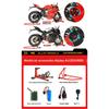 1/6 Ducati V4SP2 Rennmotorrad Legierung Druckgussmodell Dynamischer Kupplungsornament Spielzeug für Jungen Geburtstagsgeschenk für Freunde
