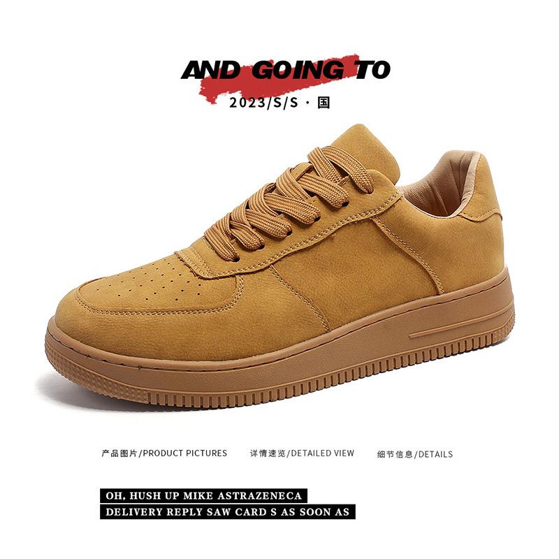 

Кроссовки Air Force One casual 2025 весна-осень новые американские ретро мужские спортивные туфли с низким верхом 1044-J 44 жёлтый