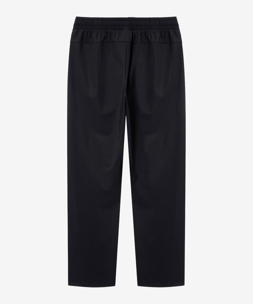 BASIC HOUSE Super Stretch Spandex Elastic Waist Straight Pants_Black