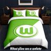 VfL Wolfsburg FC Design Bed Bedding Set 1 Duvet Cover + 2 Pillowcases Soft Breathable Household Bed Linens