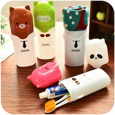 Bath Travel Outdoor Personal Clean Tool Portable Utility Toothbrush Holder Toothpaste Tower Plastic