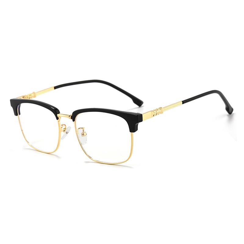Japanese & Korean Retro Prescription Eyeglass Frames for Men & Women - Trendy Literary Style with Plain or Custom Lenses