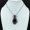 Faceted Blue Sapphire Pendant Copper Wire Wrapped Gemstone Pendant Handmade Pendant Amazing Pendant Copper Wire Wrapped Jewelry Gift For Him