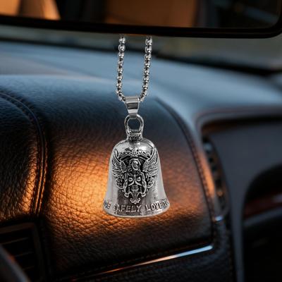 Biker Bells For Women Angel Motorbike Accessories Small Biker Bell Pendant For Long-Distance Drive Road Trip Daily Commute