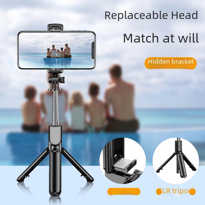 Portable Selfie Stick & Tripod for Live Streaming: Foldable & Integrated Design for Mobile Phones