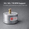 33/45/78 RPM Support Turntable Motor Replacement Low Noise Vinyl Player Motor  Turntable Repair