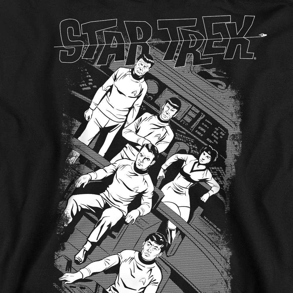 STAR TREK Unisex Adult Tilted Bridge Retro Sweatshirt