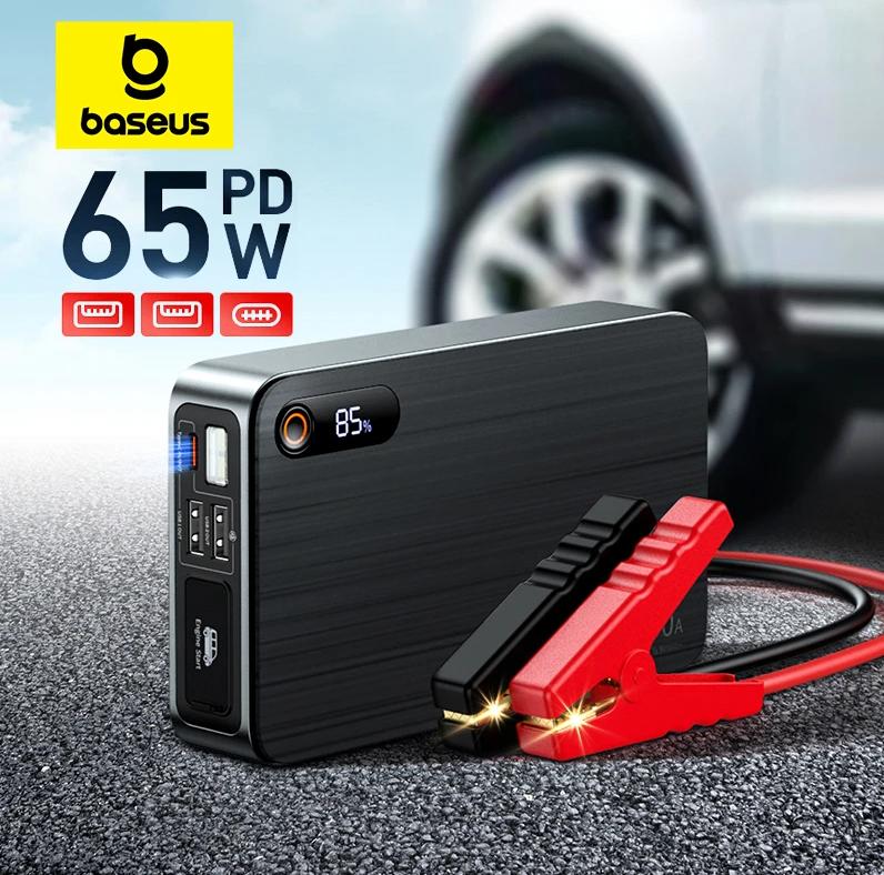 Пусковое устройство Baseus 1600A, портативное, емкостью 16000 мАч, оснащенное автомобильным зарядным устройством PD 65 Вт.