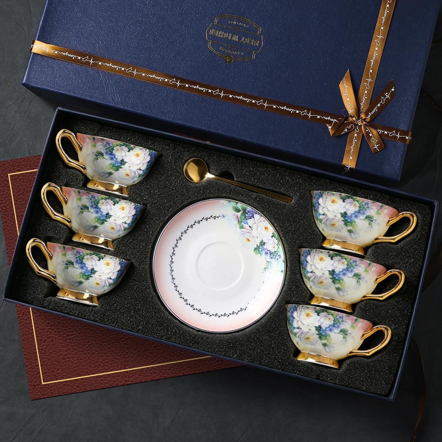 Elegant European Style Ceramic Coffee Cups