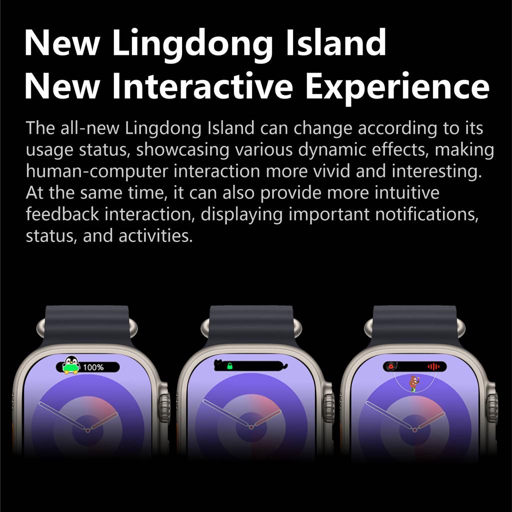 HK9 Ultra 2 Max Smartwatch AMOLED Watch Ultra2 ChatGPT NFC Smart Watch for Men Ai Watch Face Kompass Vanntetting
