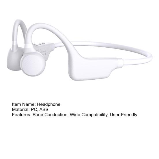 Bone Conduction Headphone Wireless Open Earbuds Waterproof Lightweight Ear Sports Headphones for Running Outdoor Exercise Workout
