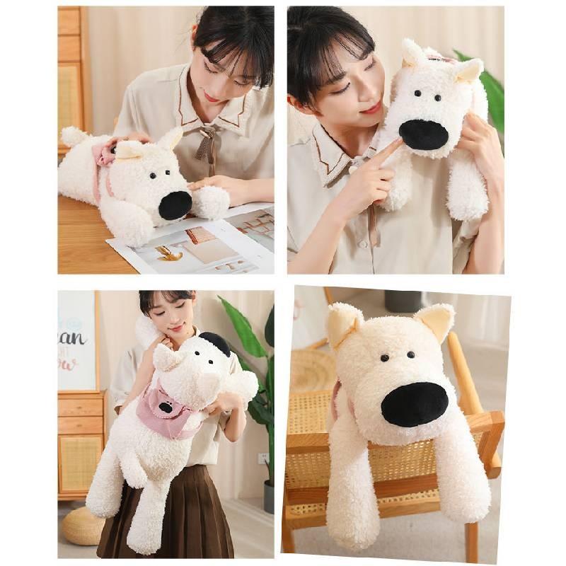 West Highland White Terrier Plush Toys Cute Cartoon Girl Birthday Doll Gift